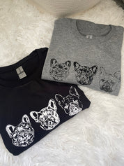 3 Dog Faces Tshirt