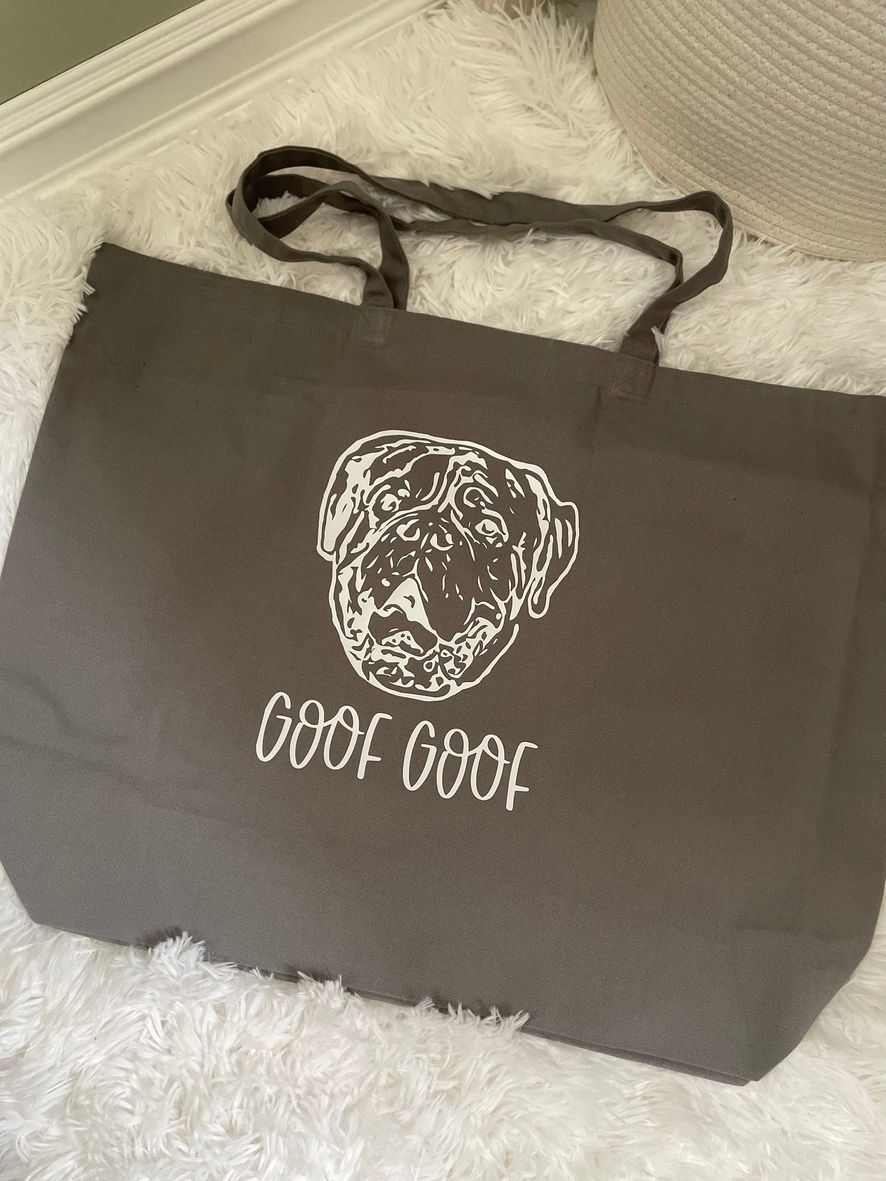 Pet Face Large Tote Bags