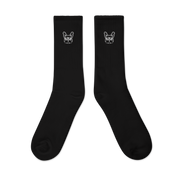 Frenchie Embroidered socks