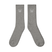 Frenchie Embroidered socks